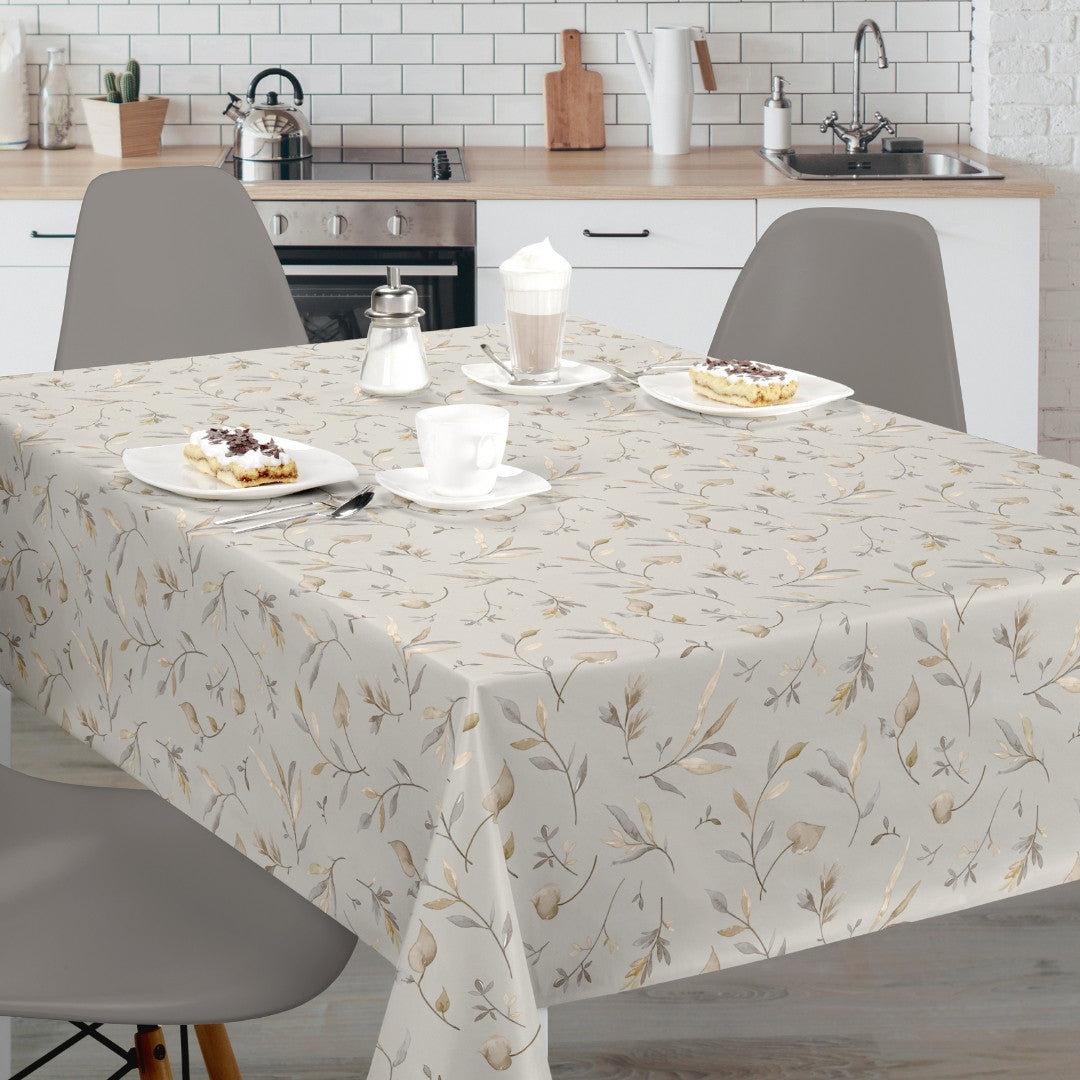 Nordfavn Canadian Poplar - Voksdug med let botanisk mønster, køkkenmiljø