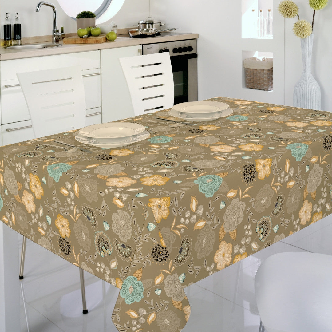 Nordfavn Chouchou Varm Beige – Blomstrende voksdug med glat overflade, miljø