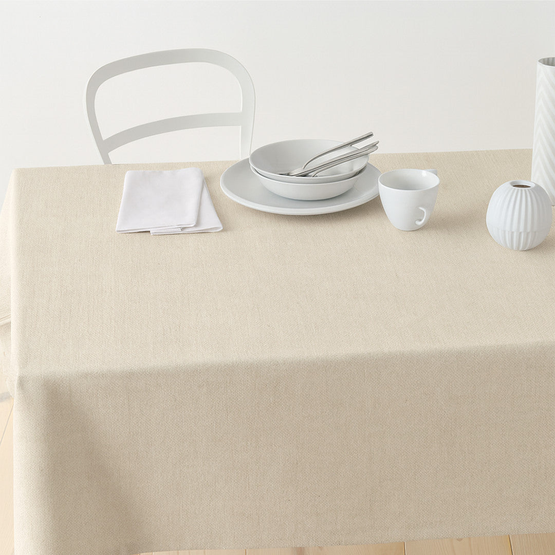 Nordfavn Dean Natur – Ensfarvet akryldug i hørlook