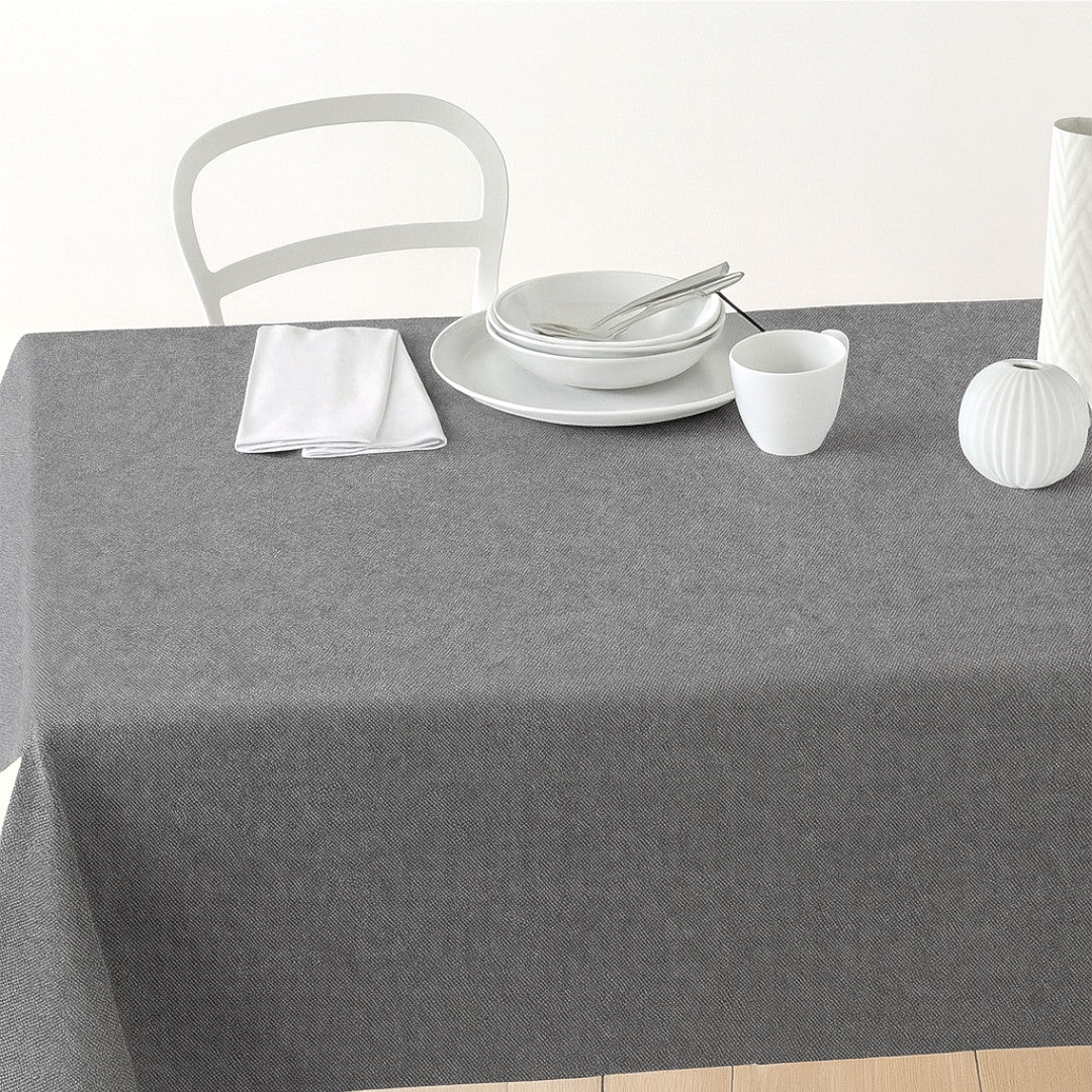 Nordfavn Dean Stengrå – Ensfarvet akryldug i hørlook