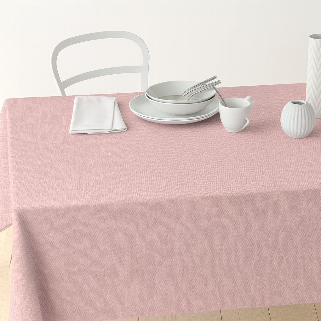 Nordfavn Dean Støvet Rosa – Ensfarvet akryldug i hørlook