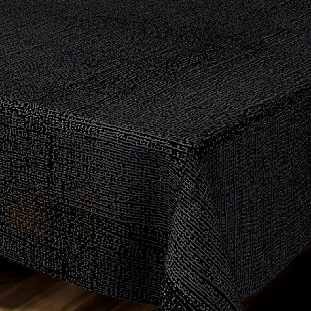 Nordfavn Elegant Black Onyx – Ekstra kraftig sort voksdug med smukt præget spil, hjørne