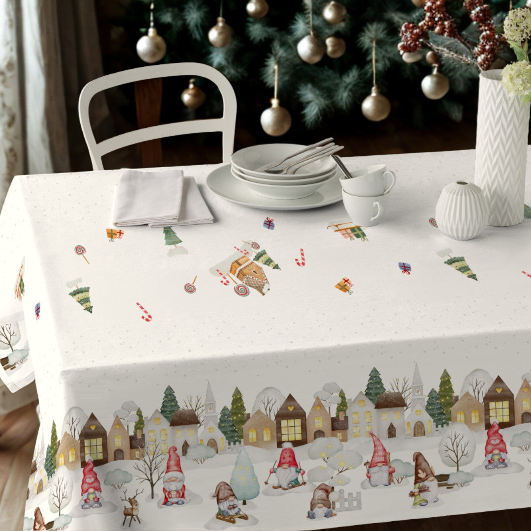 Nordfavn Elf – Juleakryldug med vinterby og nisser, miljø