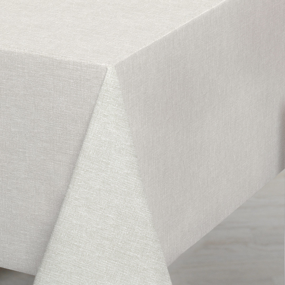 Nordfavn Fine Texture Snow – Let præget voksdug med fint hørlook, miljø