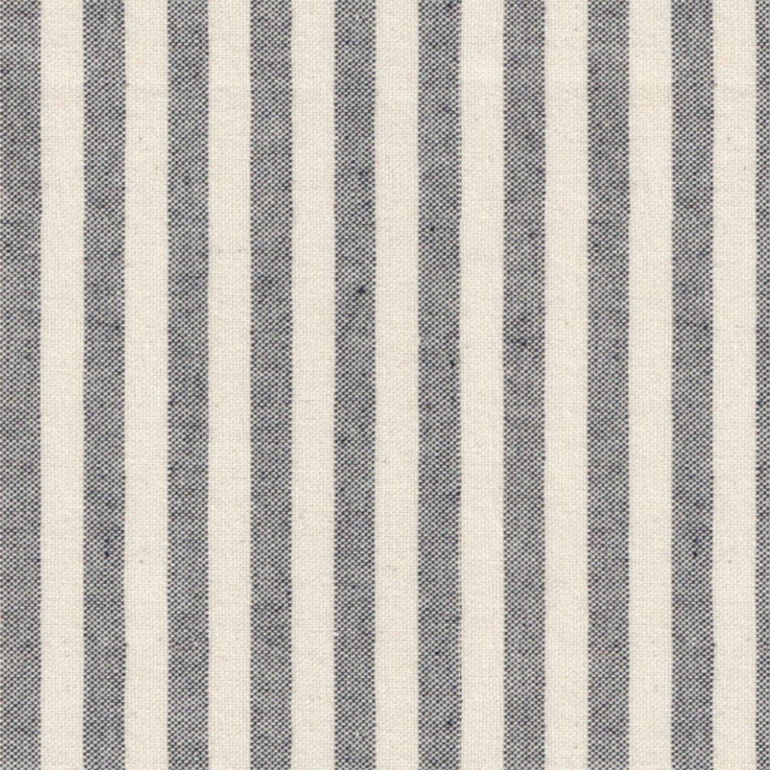 Nordfavn Ibiza Stengrå – Akryldug med striber på tværs i hørlook