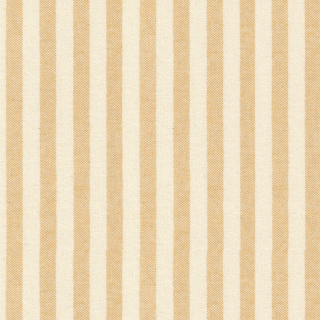 Nordfavn Ibiza Støvet Okker – Akryldug med striber på tværs i hørlook