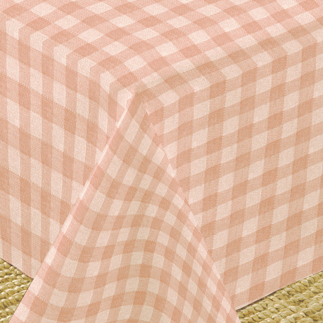 Nordfavn Mols Støvet Terracotta – Akryldug med tern, hjørne