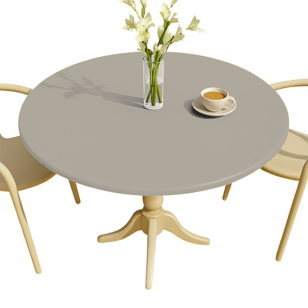 Nordfavn Uni Aske Beige - Ensfarvet halvblank voksdug