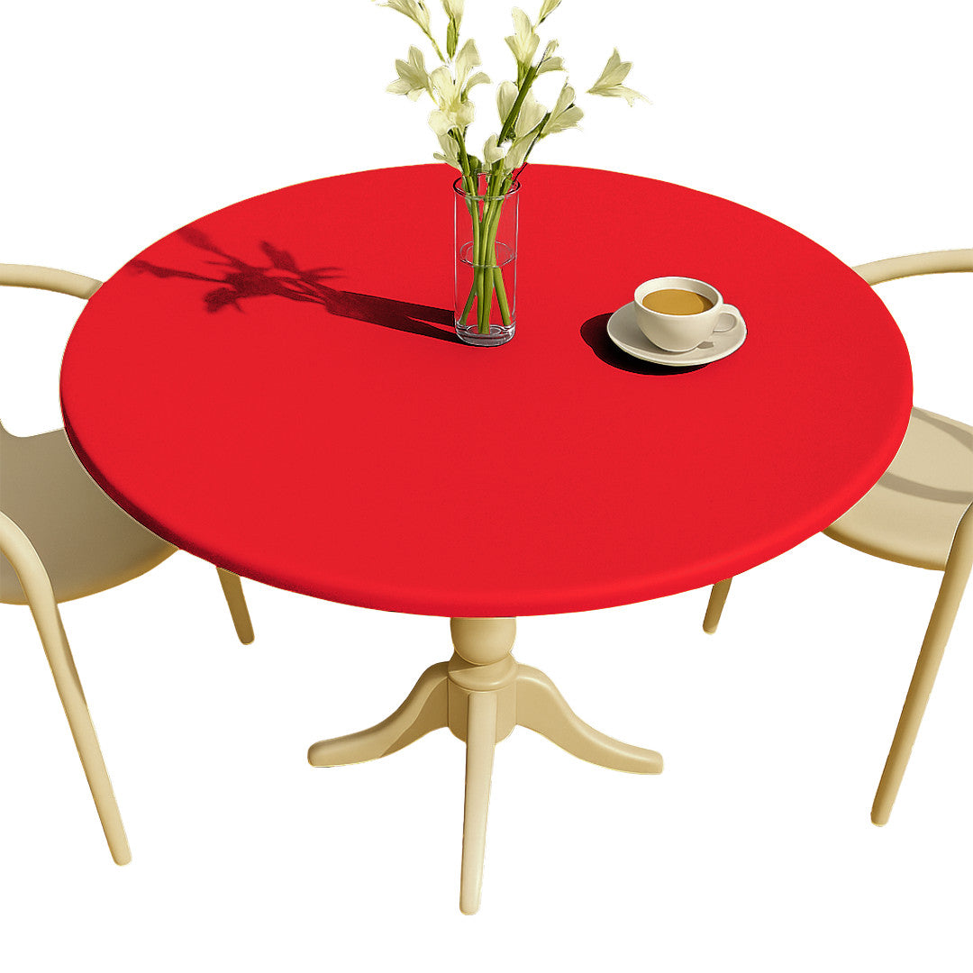 Nordfavn Uni Cherry Rød - Ensfarvet halvblank voksdug