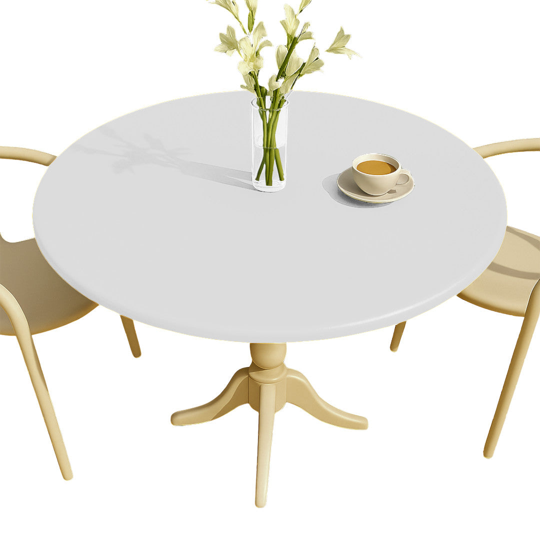 Nordfavn Uni Hvid - Ensfarvet halvblank voksdug