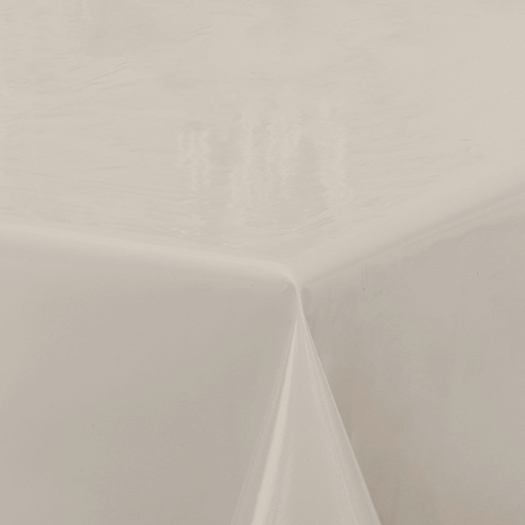 Nordfavn Uni Aske Beige - Ensfarvet halvblank voksdug, hjørne