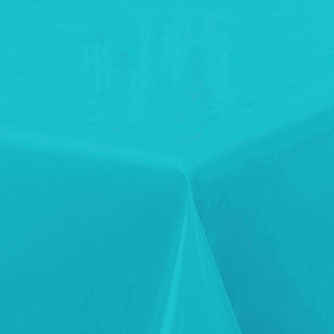 Nordfavn Uni Atoll Blå - Ensfarvet halvblank voksdug, hjørne