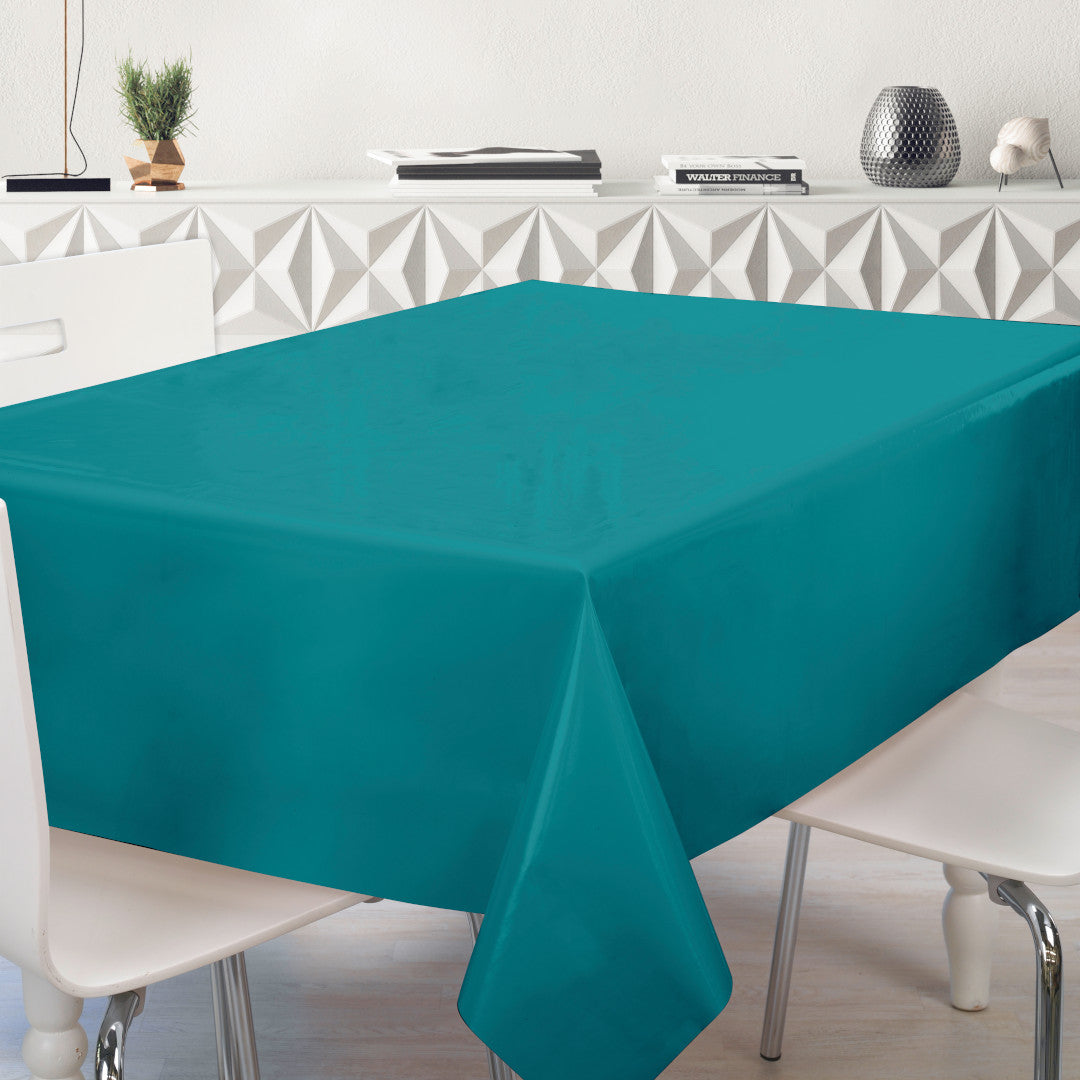 Nordfavn Uni Canard Blå - Ensfarvet halvblank voksdug, miljø