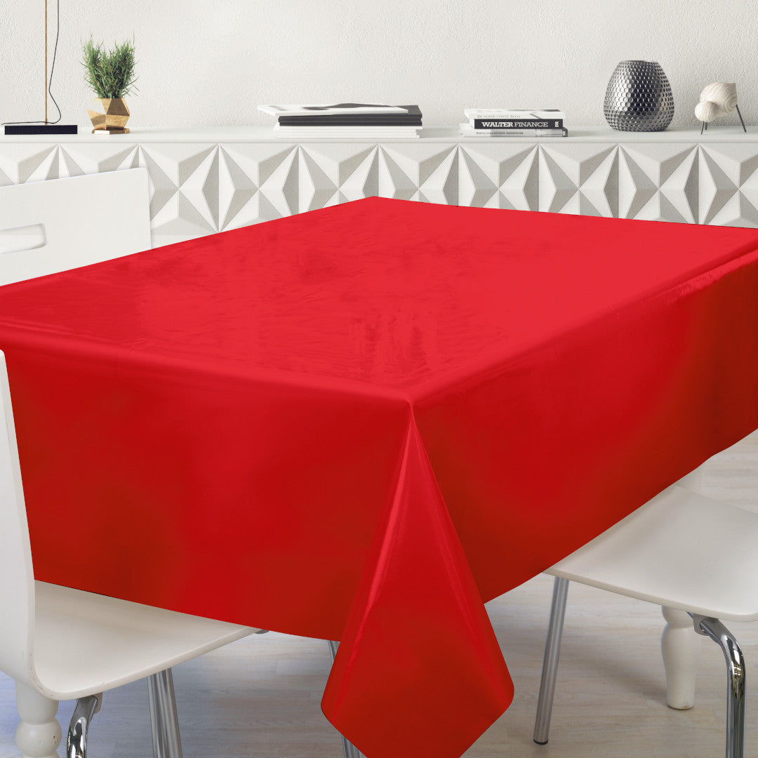 Nordfavn Uni Cherry Rød - Ensfarvet halvblank voksdug, miljø