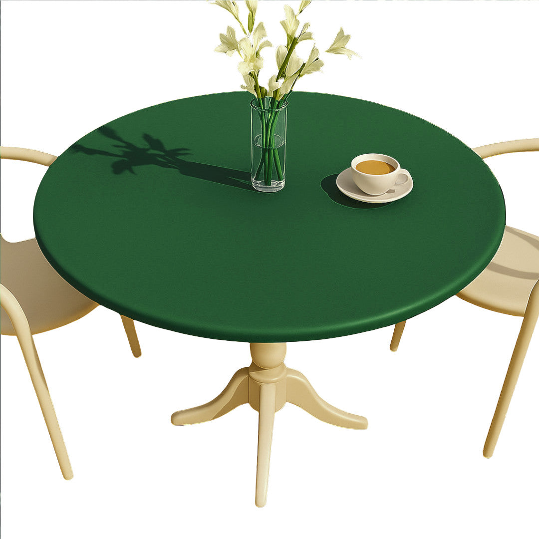 Nordfavn Uni Mørke Grøn - Ensfarvet halvblank voksdug