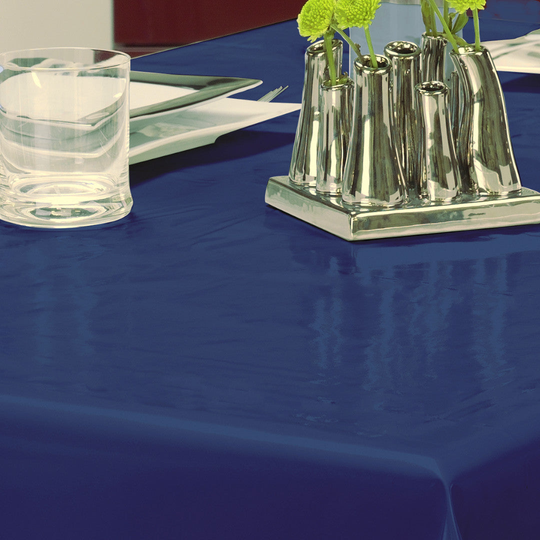 Nordfavn Uni Sailor Blå - Ensfarvet halvblank voksdug, detaljer