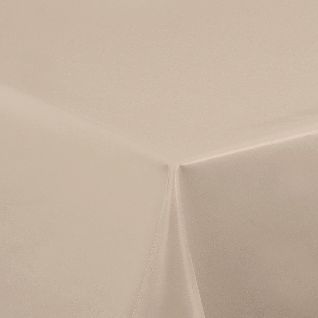 Nordfavn Uni Sesam Beige - Ensfarvet halvblank voksdug, hjørne