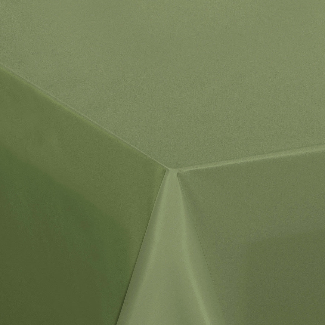 Nordfavn Uni Skov Grøn - Ensfarvet halvblank voksdug, miljø