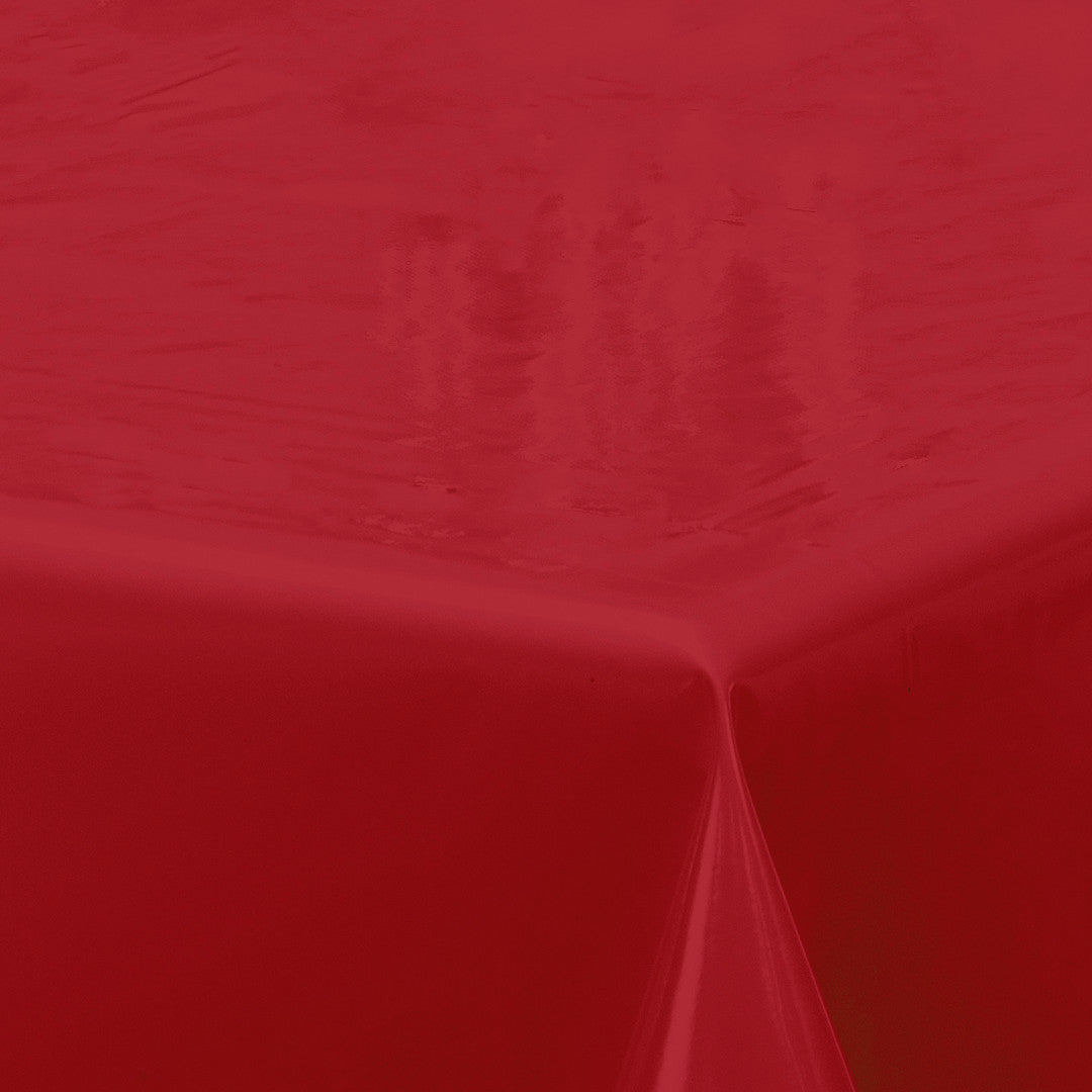 Nordfavn Uni Tango Rød - Ensfarvet halvblank voksdug, hjørne