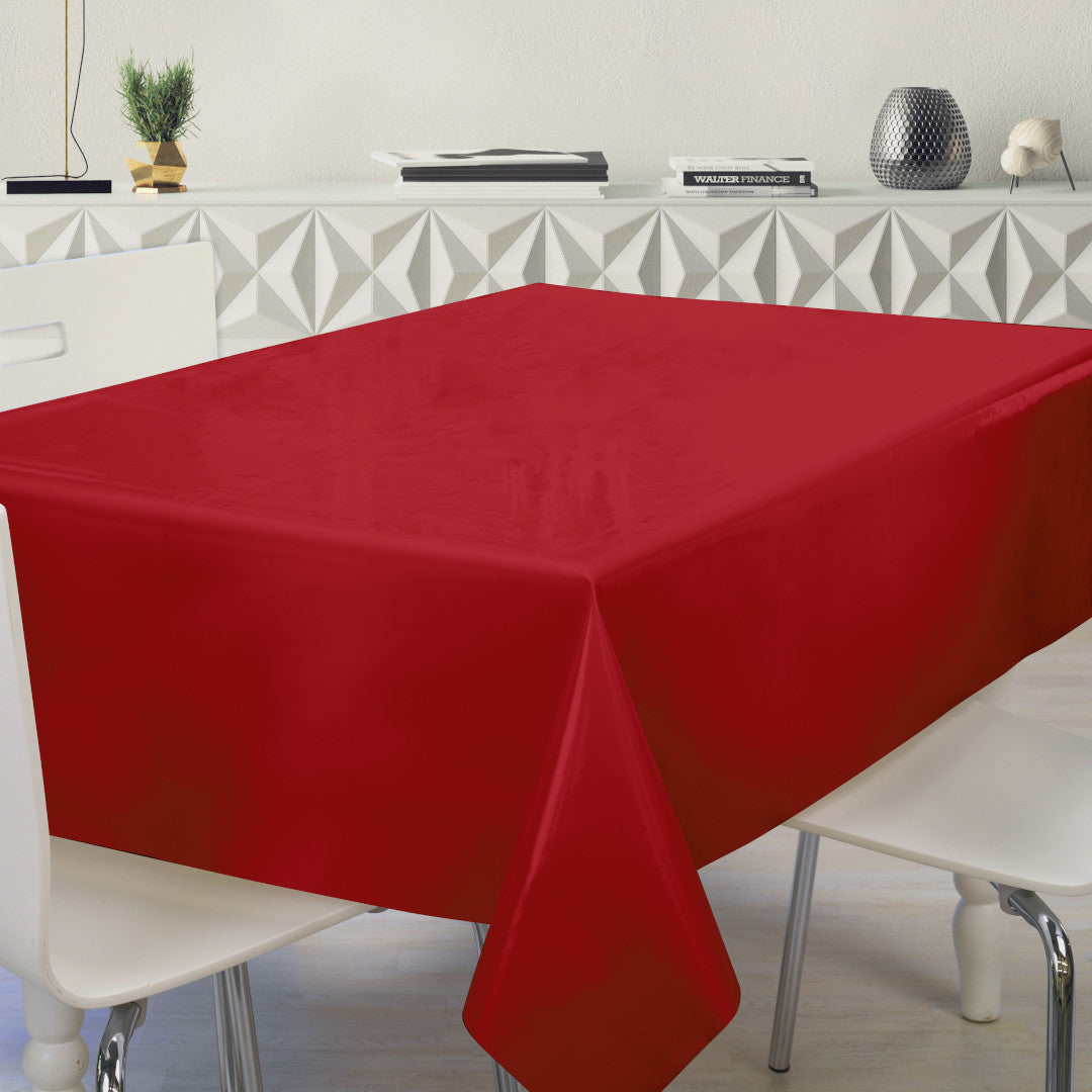 Nordfavn Uni Tango Rød - Ensfarvet halvblank voksdug, miljø