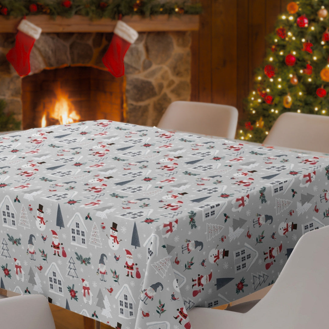 Nordic Winter – Julevoksdug med julemotiver i skandinavisk stil