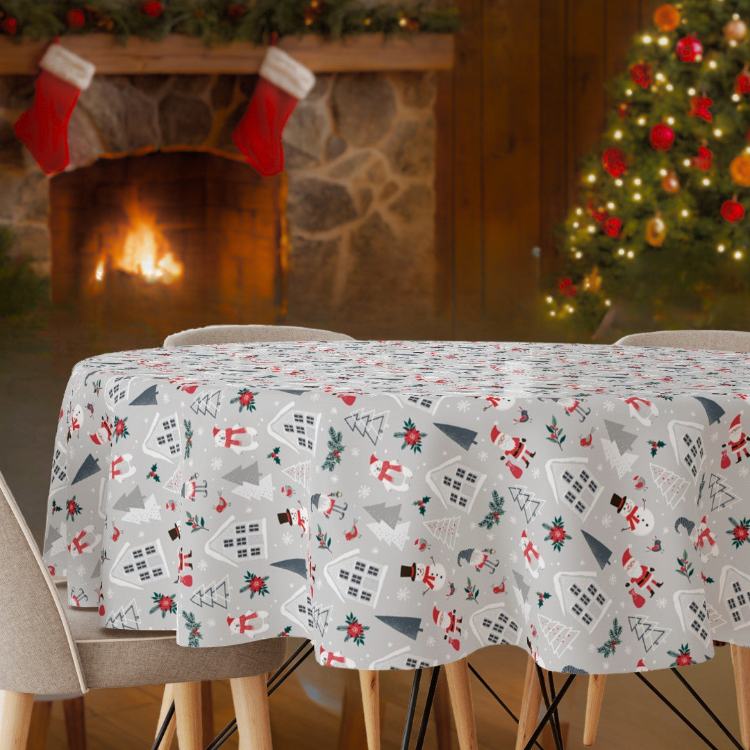 Nordic Winter – Julevoksdug med julemotiver i skandinavisk stil