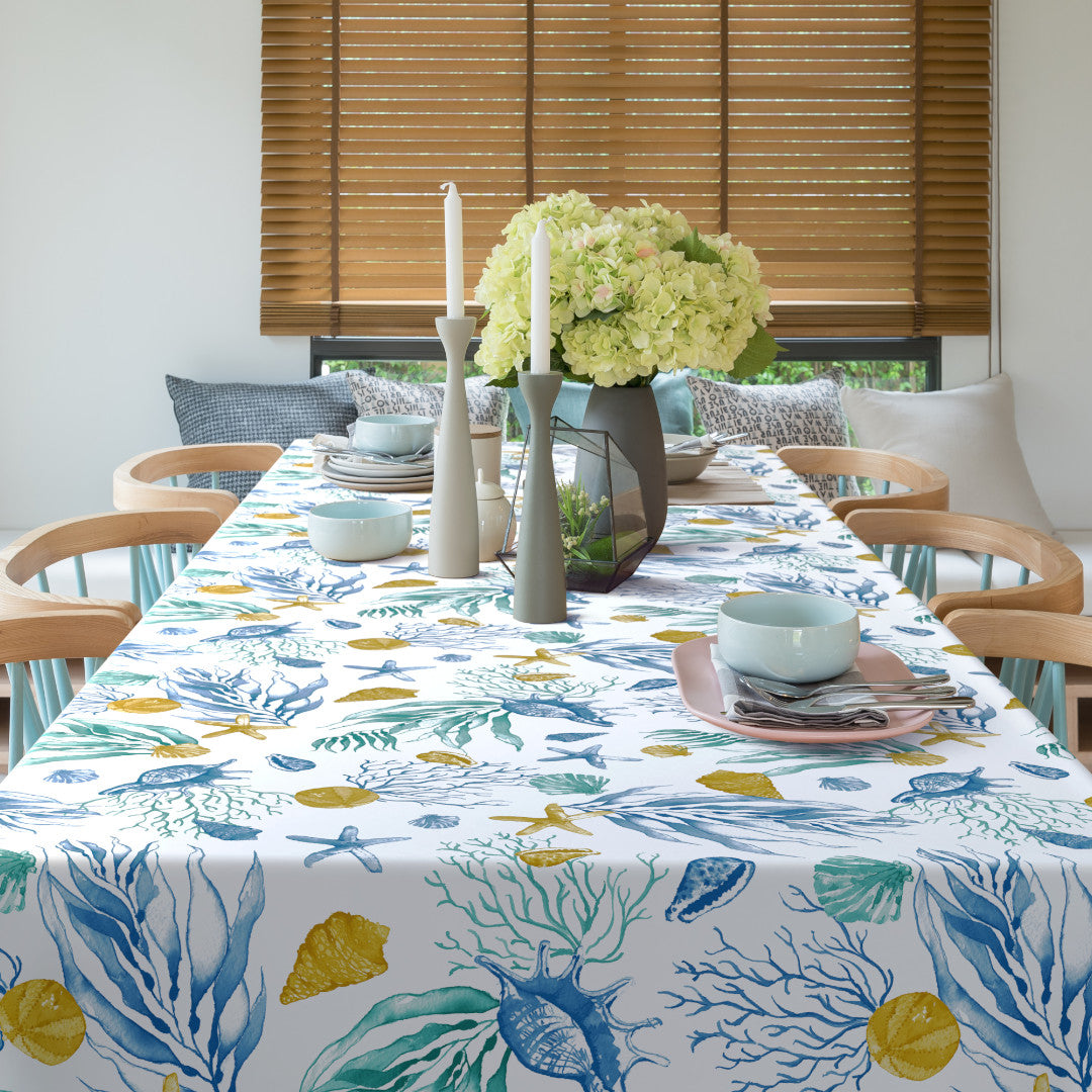 Odeta – Ekstra kraftig voksdug med maritimt mønster, miljø