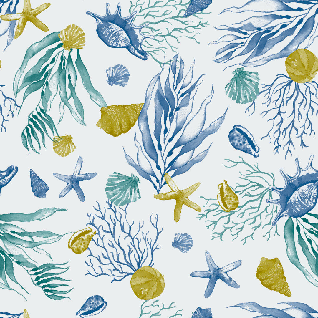 Odeta – Ekstra kraftig voksdug med maritimt mønster, mønster