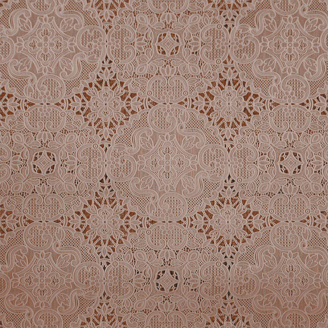 Ornella Lace – Beige blonde bordløber 50 cm (metermål), motiv