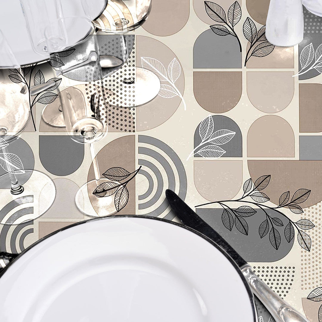 Ovaline Bladform - Voksdug med nordisk geometri og organiske detaljer, detaljer