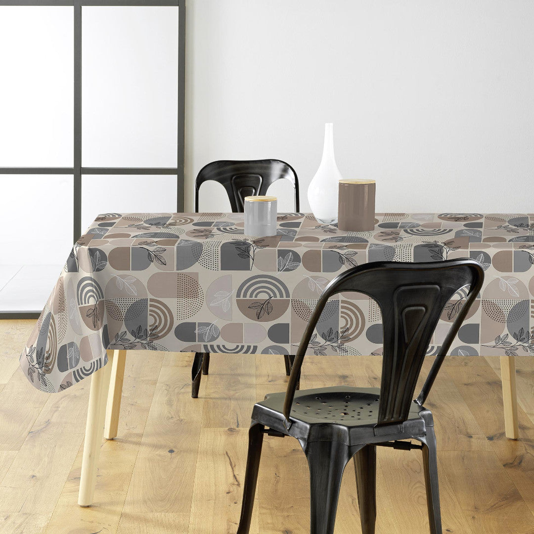 Ovaline Bladform - Voksdug med nordisk geometri og organiske detaljer, miljø