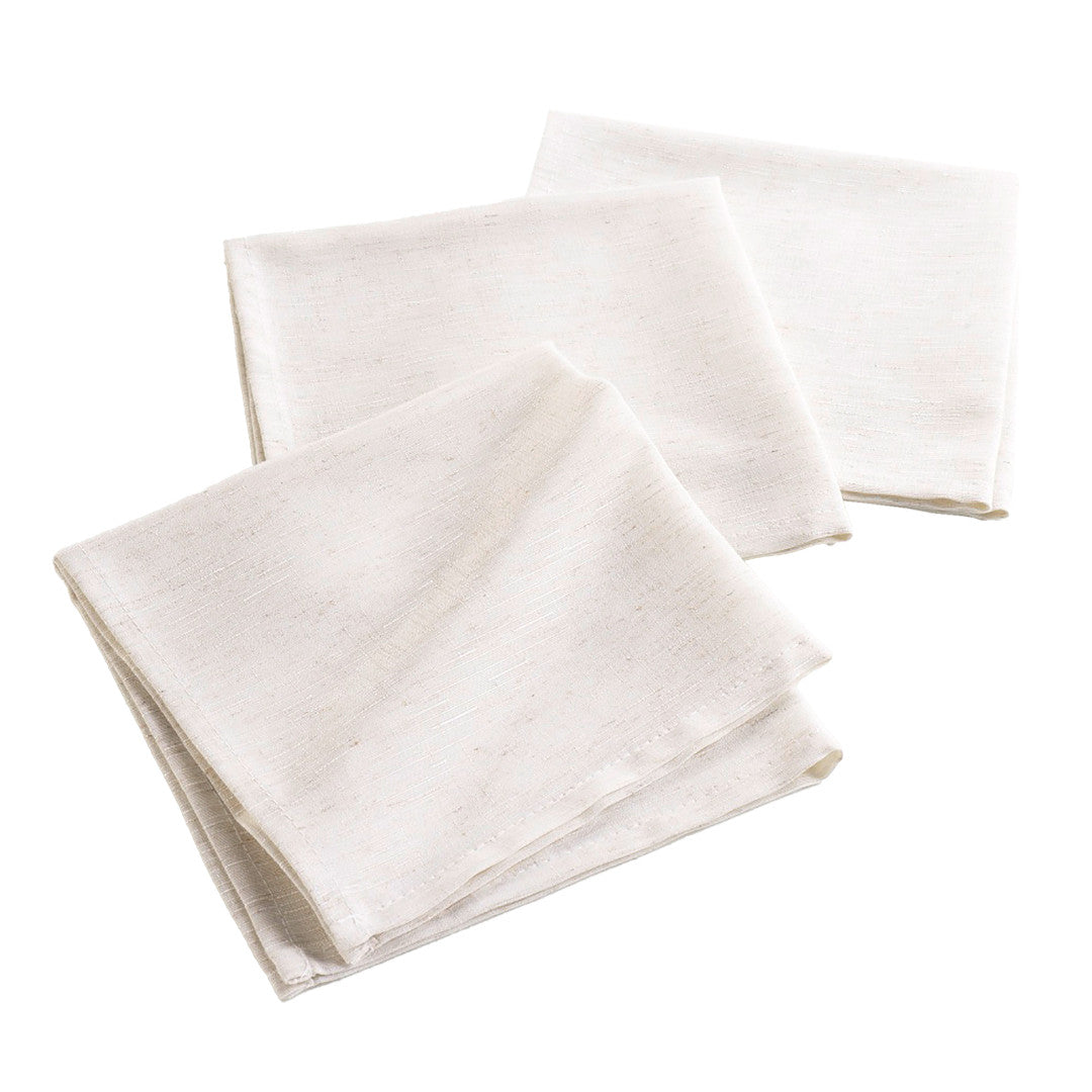Pauline – Servietter i polyester/hør 40 x 40 cm (3 pak)