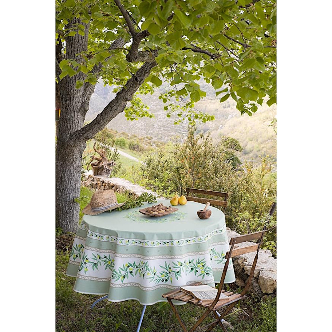 Ramatuelle Grøn - Rund provencedug Ø 180, miljø