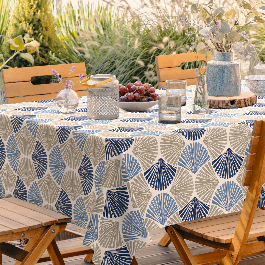 Seashells – Ekstra kraftig voksdug med muslingemønster, miljø