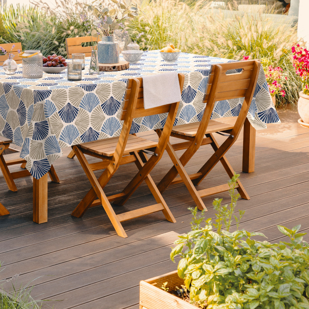 Seashells – Ekstra kraftig voksdug med muslingemønster, miljø 1