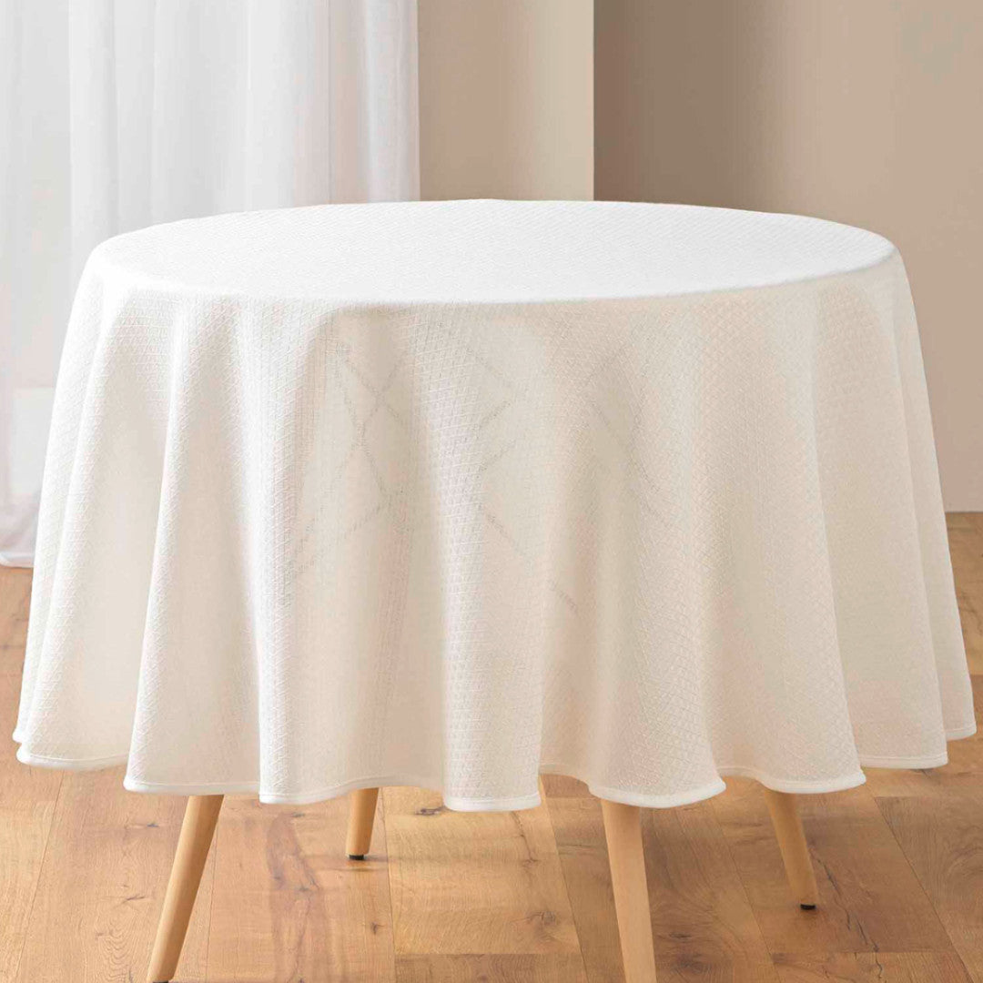 Stella – Rund damaskdug Ø 180 cm