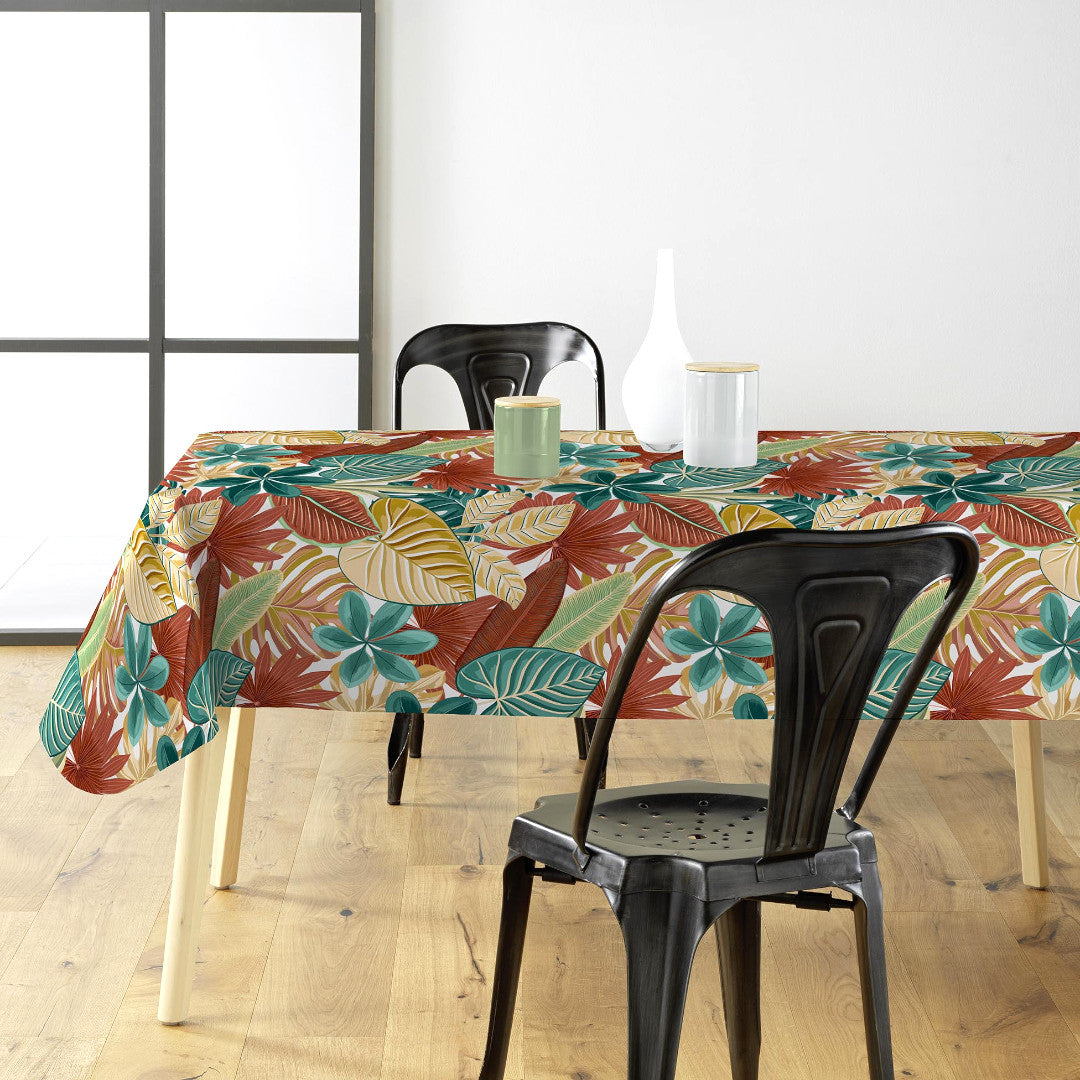 Textilia Ardenia - Voksdug med dekorativt bladmønster, miljø