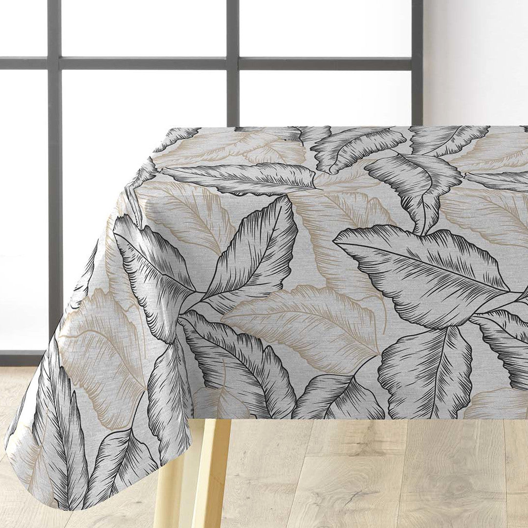 Textilia Glitter Arbena - Voksdug med store håndtegnede blade, hjørne