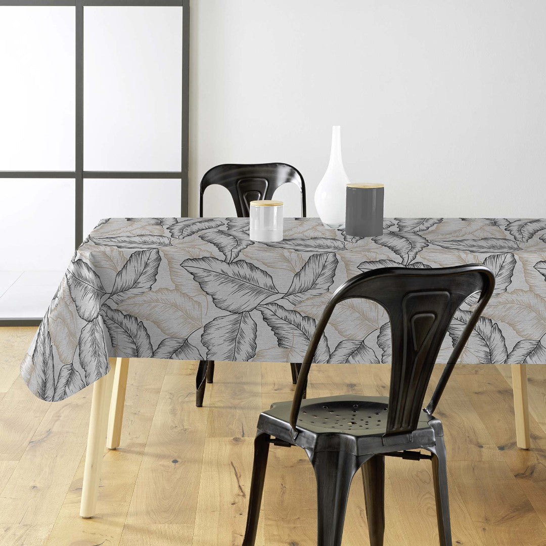 Textilia Glitter Arbena - Voksdug med store håndtegnede blade, miljø