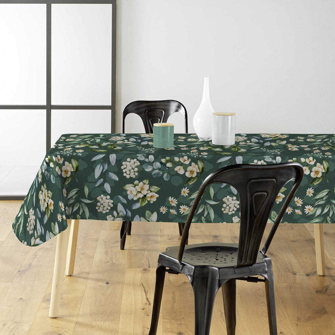 Textilia Paquerette - Voksdug med blomster og grønt, miljø