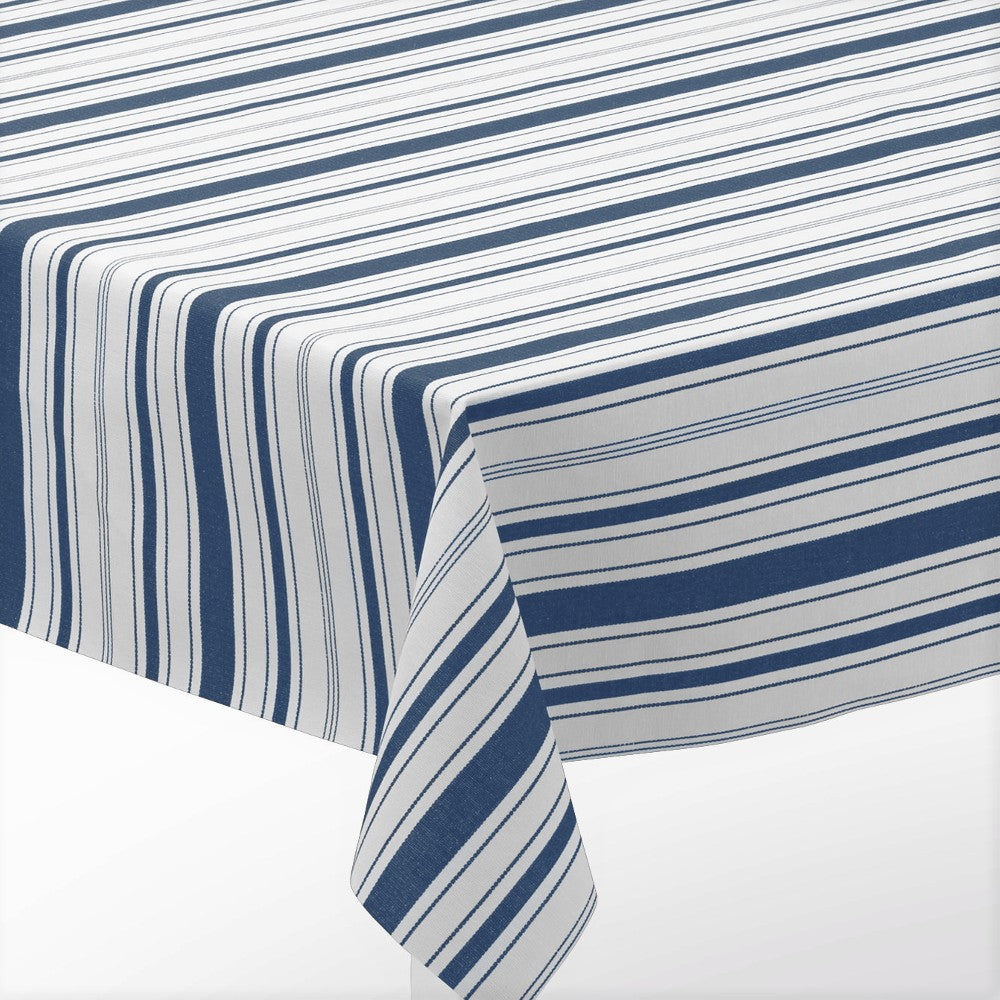 LÆNGDE: 2,7 meter - Juna Urban New Stripe Blå - Smuk akryldug