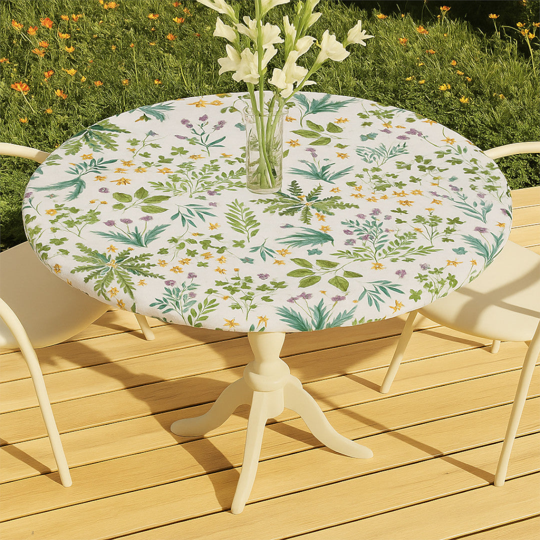 Wild Meadow - Rund voksdug med elastik