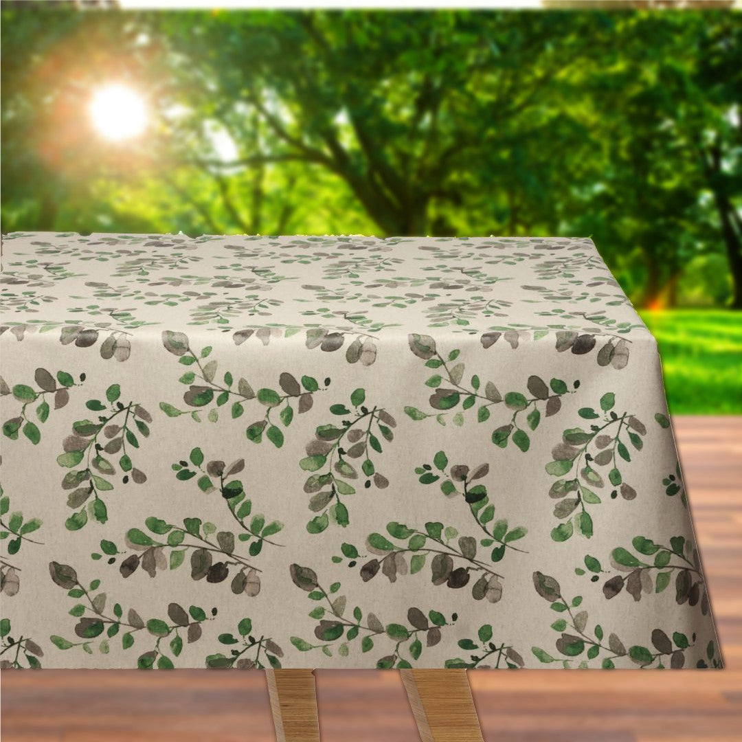 Acacia - Akryldug skønne grønne og grå blade - 180 cm bred