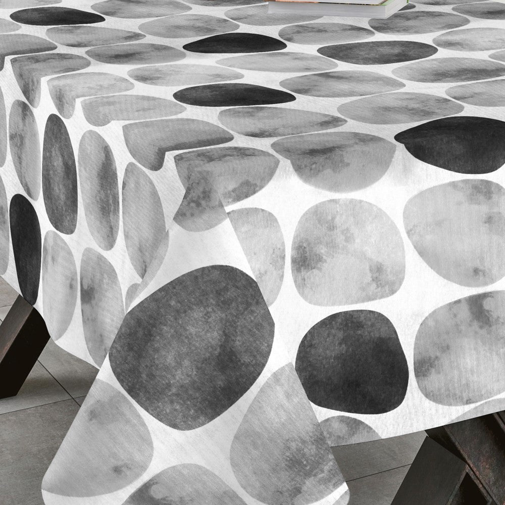 Arapoff Piedra - Stonefree Retro, akryldug i hvid/grå/antrasit - 180 cm