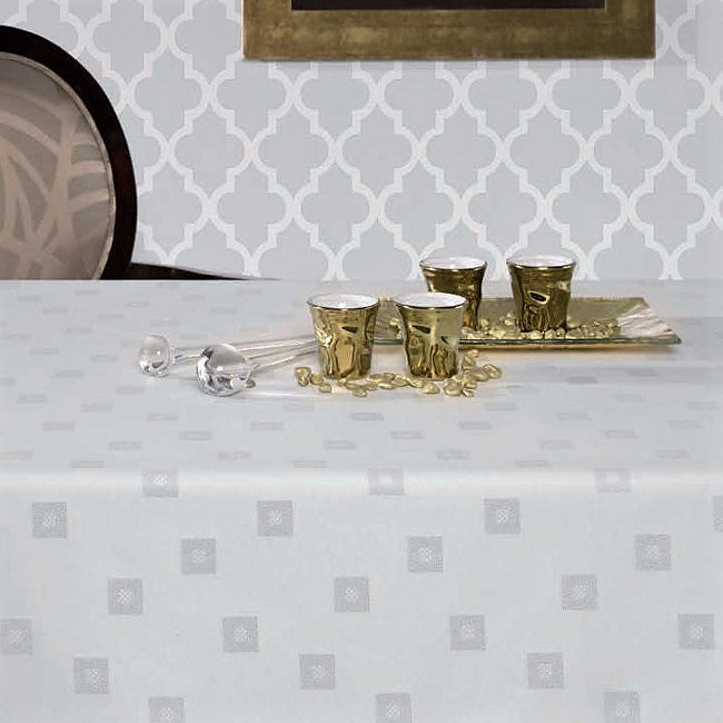 Cezanne Sølv Lurex - Jacquard vævet akryldug, 180 cm bred