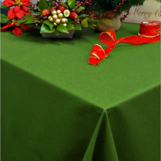 Dali akryldug, ensfarvet juledug grøn, 140 cm bred