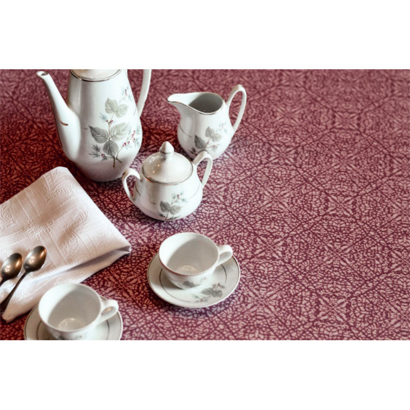 ARP Wein/vinrød, jacquard vævet akryldug, 140 cm bred