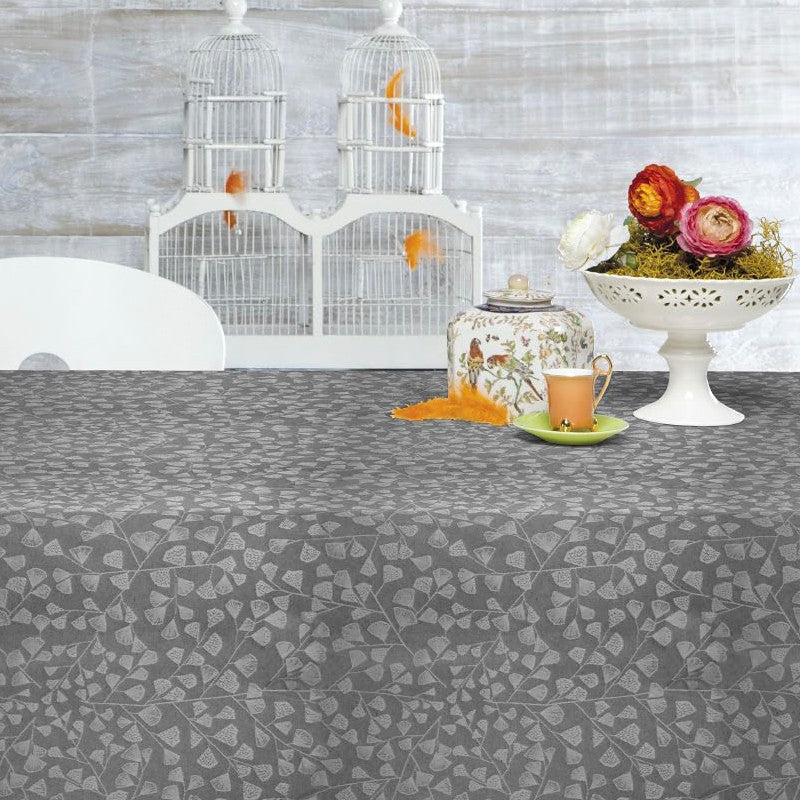 Bonard antracit, jacquard vævet akryldug, 140 cm bred