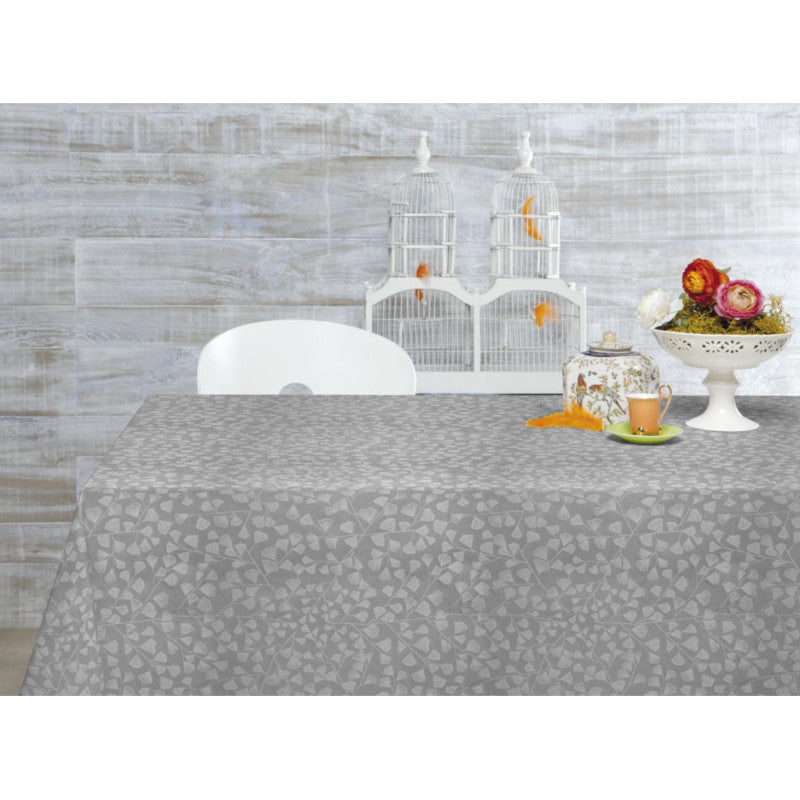 Bonard perlegrå, jacquard vævet akryldug, 140 cm bred