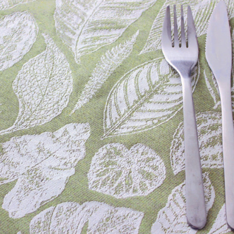 Eddy Selva grøn, jacquard vævet akryldug, 180 cm bred